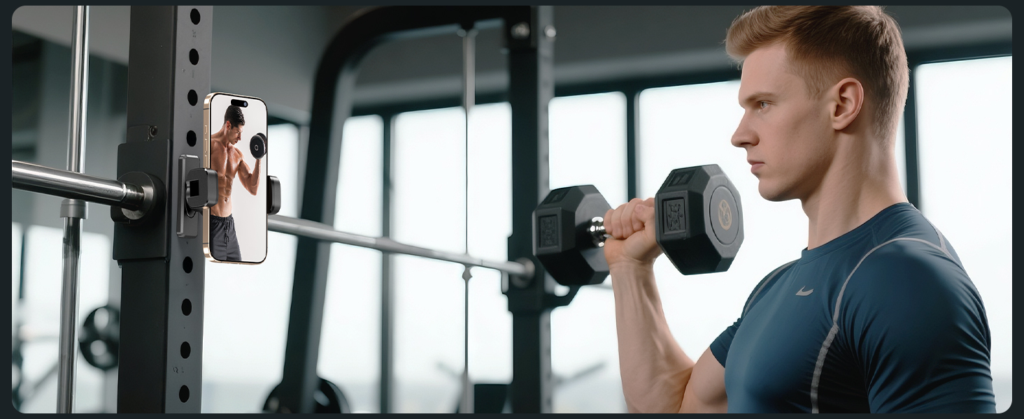 Gym Magnetic Phone Holder