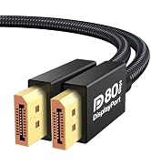 IVANKY 80Gbps VESA Certified DisplayPort Cable 2.1, 16K Display Port 2.1 Cable, [16K@60Hz 8K@240H...