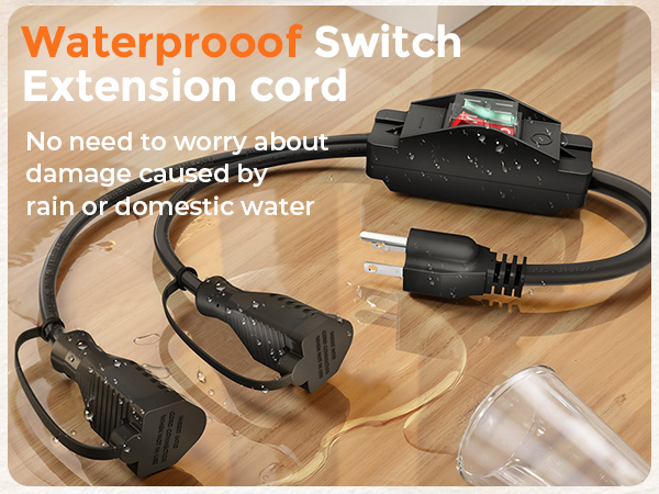 2 Way Power Cord Splitter Cable