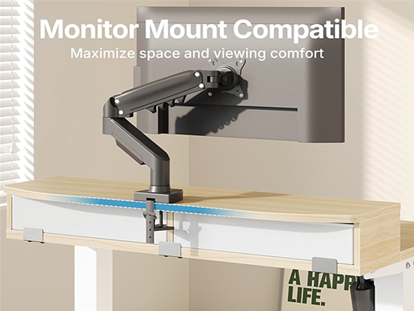 HUANUO 32 x 20 inch Electric Standing Desk with 4 Drawers