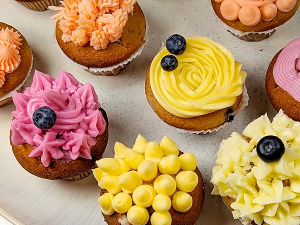 cupcakes decorating decorate cream piping bag tips nozzles bags