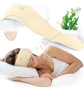 LC-dolida Sleep Masks with Bluetooth Headphones, Soft Seaweed Fiber Cotton Bluetooth Sleep Mask, ...