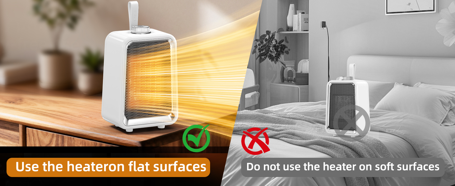 use on flat surfaces