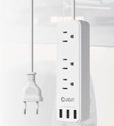 European Travel Plug Adapter, Unidapt International Power Strip, US to Europe USB Extension Cable...