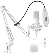 MAONO USB Microphone, 192kHz/24bit Plug &amp; Play PC Computer Podcast Condenser Cardioid Metal Mic K...