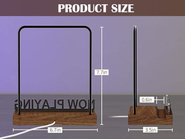 Light Up Vinyl Record Display Stand