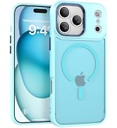 IAIYOXI Magnetic Case for iPhone 16 Pro Max [MagSafe Compatible] - Translucent Matte Slim Thin Sh...