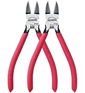 Wire Cutters 2 PACK, 6 inch Wire Cutters Set, HOUSERAN Side Cutters Flush Cut Pliers, Spring Load...