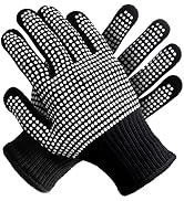 Teenitor 2 Pcs Heat Resistant Gloves With Silicone Bumps, Heat Resistant Gloves For Sublimation, ...