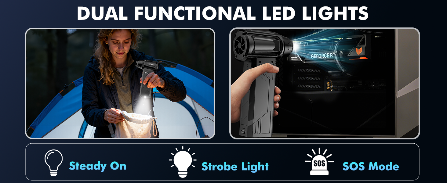 DUAL FUNCTIONAL LED LIGHTS