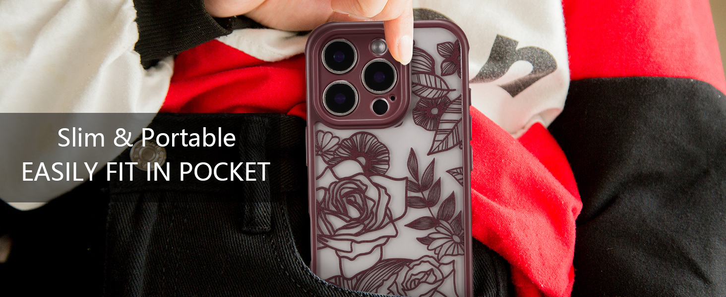 for iPhone 16 Pro Case flower cute