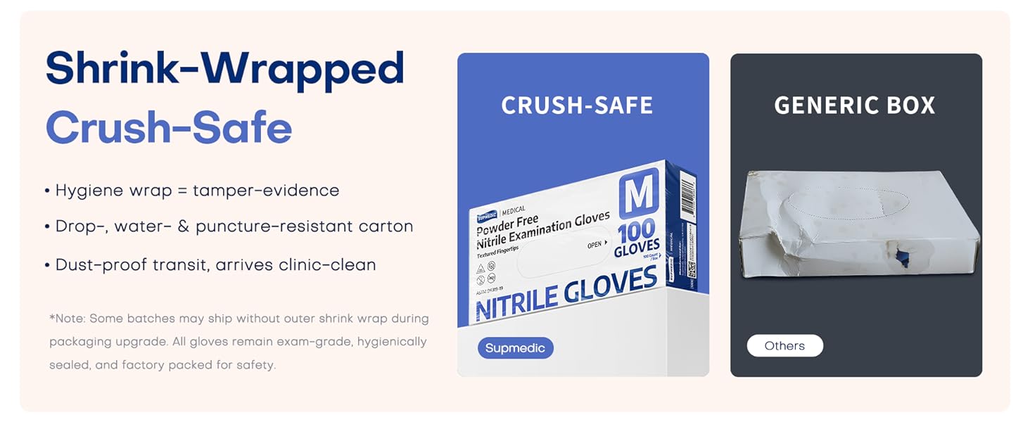 gloves comes with wrapped package for damage protection