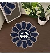 Shovagy Trippy Happy Face Rug Cool Rugs Tufted Quick Dry Bath Mats for Bathroom Non Slip Bath Mat...