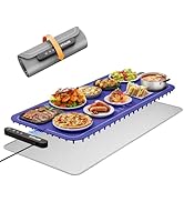 Vitaler Warming Mat for Food, (XXL 35”x16”) Electric Warming Trays, Upgrade Graphene Fast Full-Su...