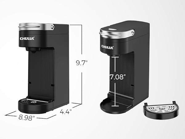 size of coffee maker