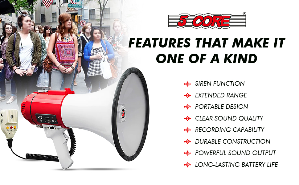megaphones, bull horns, bull horn loud speaker, horn speaker, megaphone with mic, megaphone speaker
