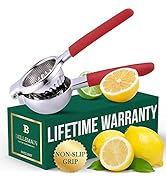 Bellemain Citrus Juicer | Metal Lemon Squeezer | Lime and Lemon Juicer Stainless Steel with Silic...
