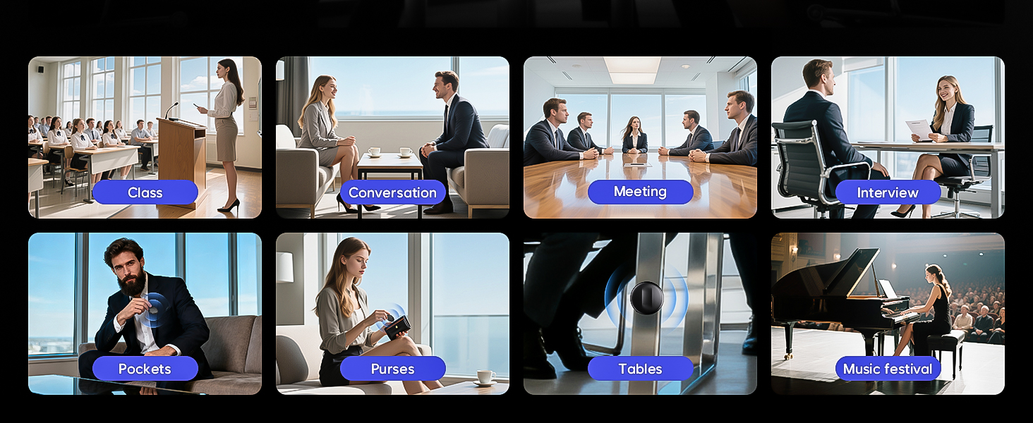 Recording Device with AI-Intelligent Triple Noise Reduction