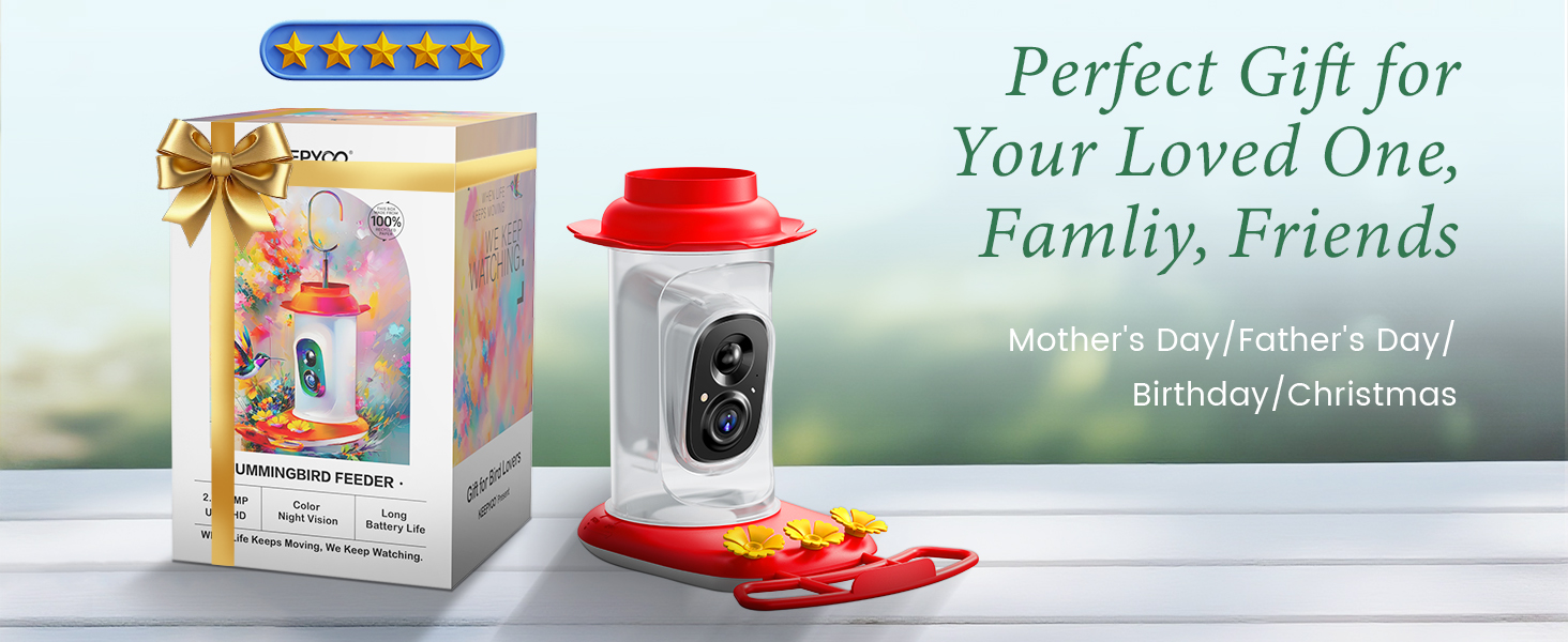 smart hummingbird feeder with camera