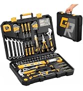 GRENPRO 219Pcs Tool Kit, Socket Wrench Auto Repair Tool Combination Package, Mixed Hand Tool Set ...