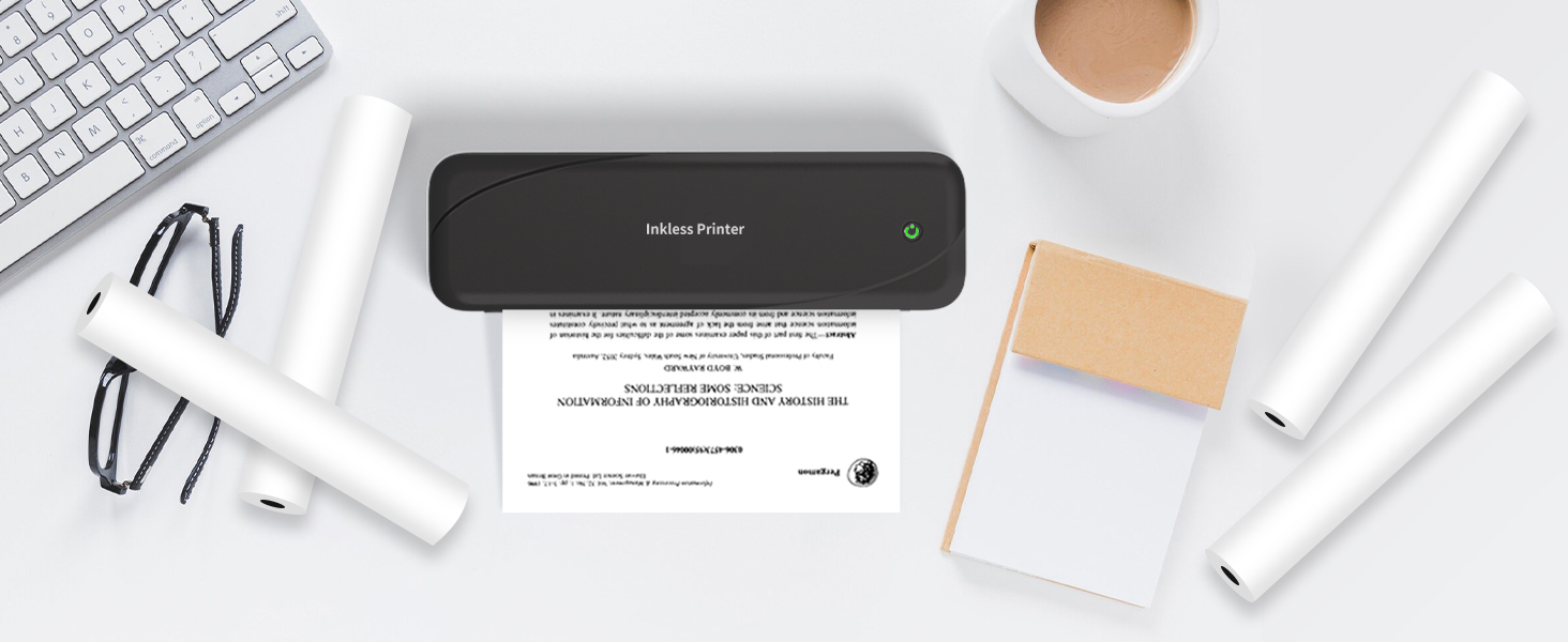 Thermal Printer Paper, A4 Thermal Paper Roll for Quick-dry