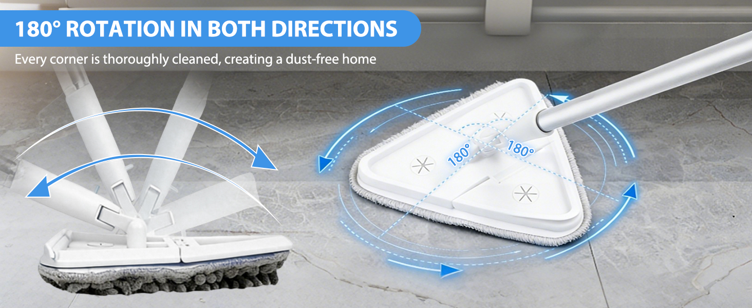 wall mop cleaner with long handle