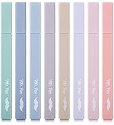 Mr. Pen- Aesthetic Highlighters, 8 pcs, Chisel Tip, Morandi Colors, No Bleed Bible Highlighter Pa...