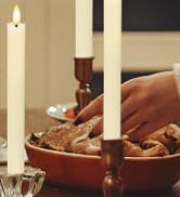 flameless taper candles
