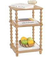 Fultyle End Table, Modern Side Table with 3 Tier Open Shelf, Small Table Bed Side Tables Bedroom ...