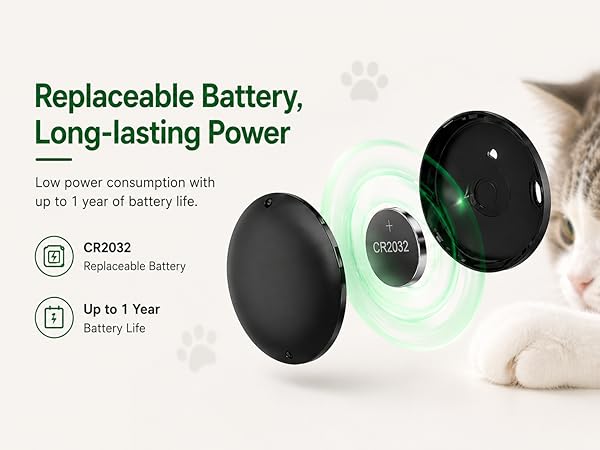 GPS Collar for Cats,Pet Tracker (Android Only) Smart tag