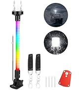 RVZONE 16inch Anchor Light RGBW Boat Stern Light IP67 Waterproof with Remote Control 180°Fold Dow...
