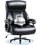 FLEXISPOT 500lbs Big and Tall Office Chair for Heavy People, Heavy Duty Computer Chair with Stabl...