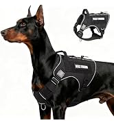 MOOGROU Tactical Dog Harness for Large Dogs,No Pull Military Dog Vest with Handle,Reflective Heav...