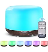 Marchred 300ML Essential Oil Diffuser with Remote Control,Ultrasonic Aromatherapy Air Diffuser Hu...