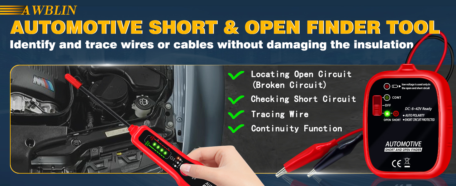 automotive short &amp;amp; open finder tool