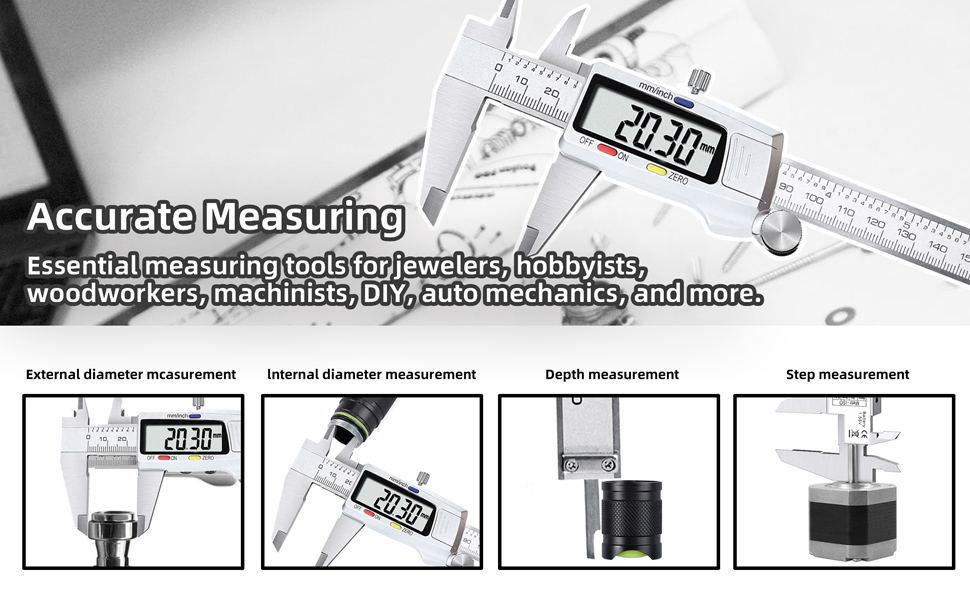 digital caliper measuring tool
