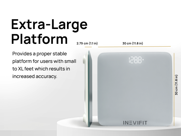 INEVIFIT Premium Bathroom Scale - I-BS002S - Premium A+ - Mobile