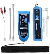 MOOCCI Cable Tracer Ethernet Network Cable Tester RJ45 RJ11 - Wire Toner Tracker CAT5 CAT6 Contin...
