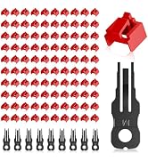NataLink 100 Pcs RJ45 Port Lock with 10 Key, Locking RJ45 Port/Dust Blocker, RJ45 Dust Cover Cap ...