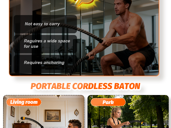 Ropeless Battle Ropes