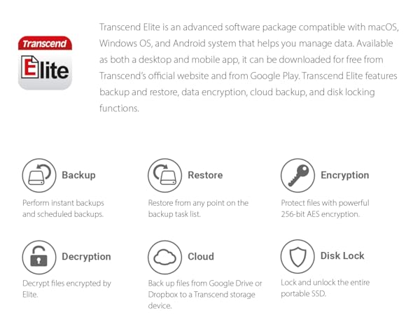 External SSD, ESD270C, USB 3.1 Gen 2, Type C