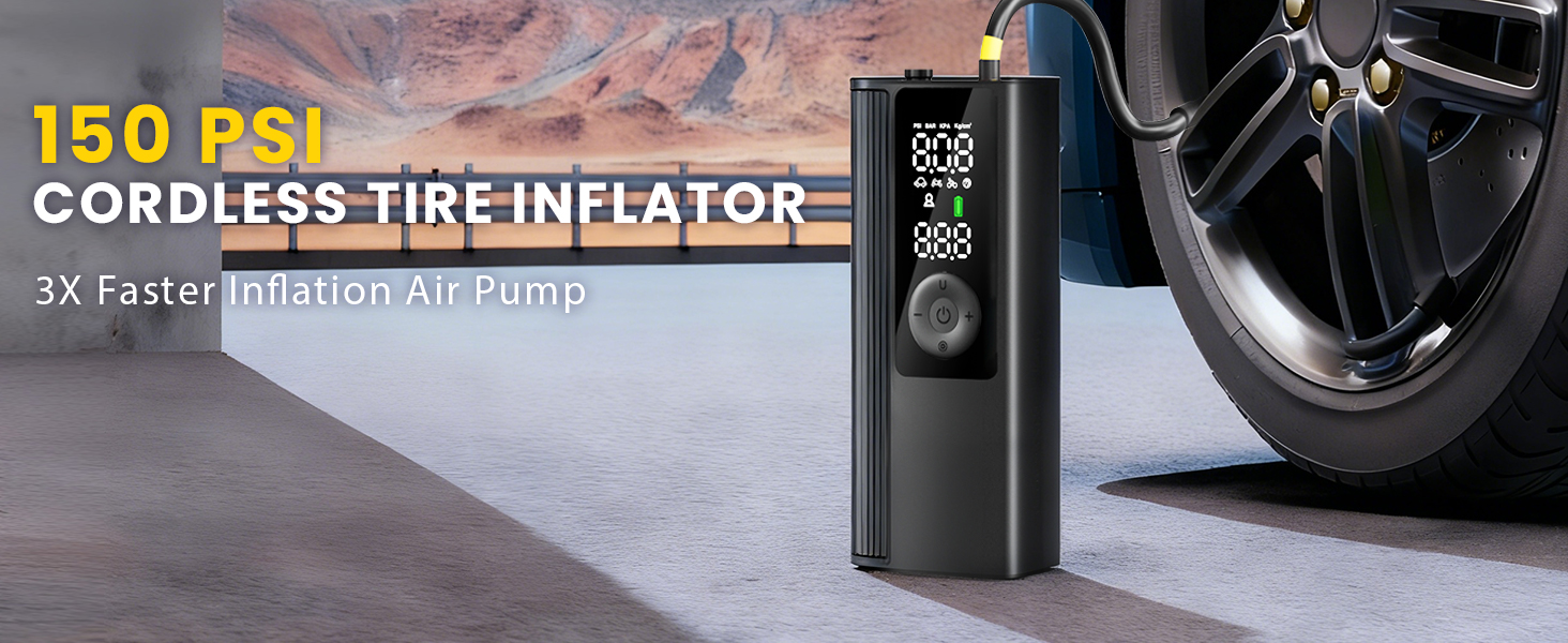 fast cordless tire inflator