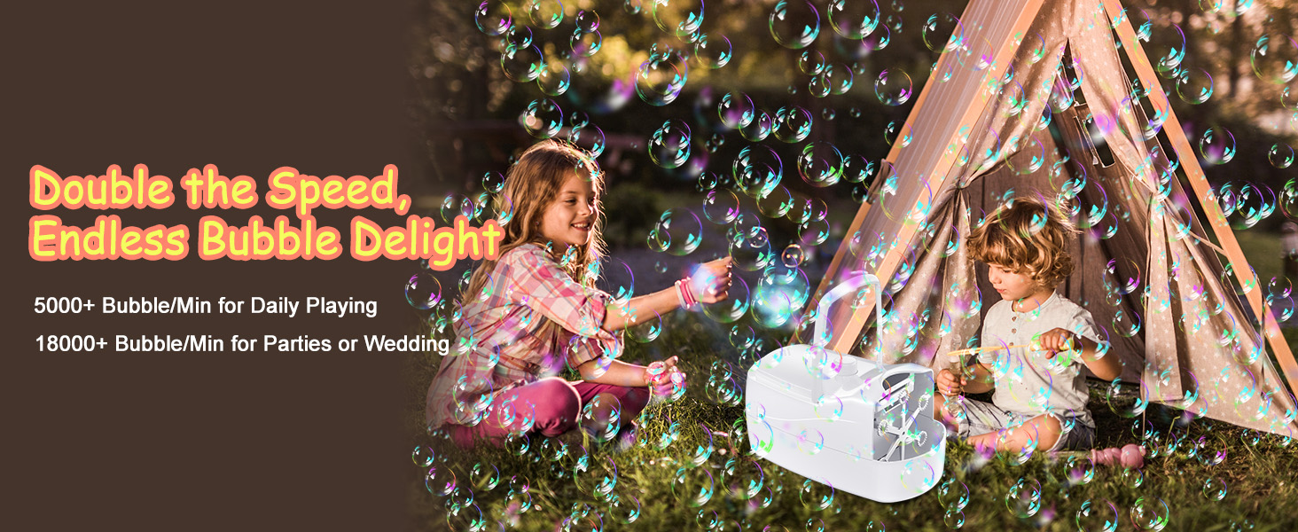 bubble machine for toddlers 1-3 for kids for parties for wedding bubble maker bubble blower