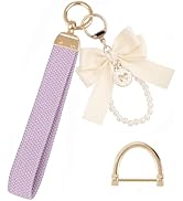 EAQIOIL Wristlet Keychain for Women Wrist Lanyard for Keys Wristlet Strap Keychain Wristlet with ...