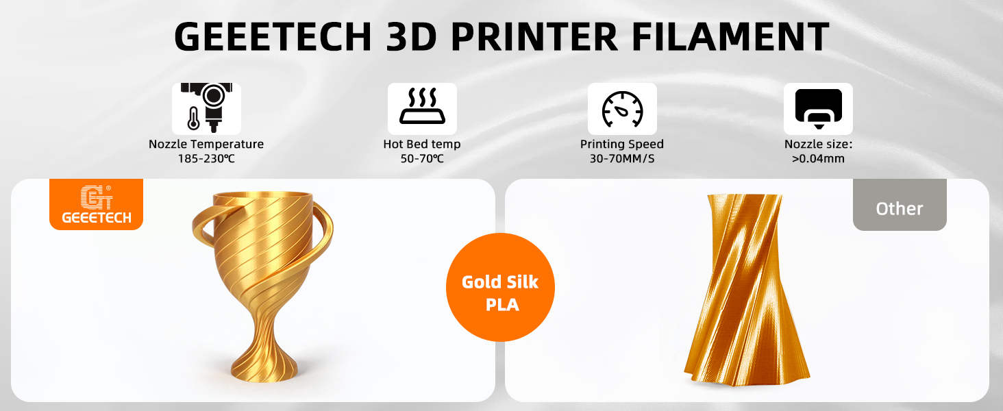 Silk PLA for Arts and Crafts