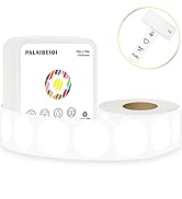 1’’ Circle Thermal Sticker Labels Round Self-Adhesive Direct Thermal Labels Paper Roll Thermal St...