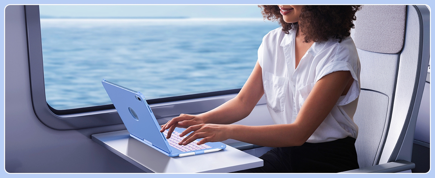 Touch Keyboard Case for iPad 10th Generation (10.9 Inch 2022 iPad 10th Generation Case with Keyboard