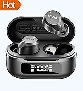 TOZO Hybrid Active Noise Cancelling Wireless Earbuds, 6 Mics ENC Clear Call, IPX8 Waterproof, in ...