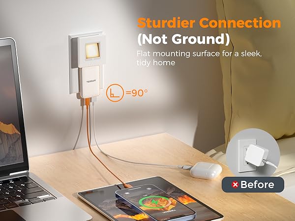 flat wall charger