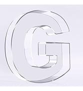 Ledido 10’’ Acrylic Letter Charcuterie Board Box, Reusable Fillable Serving Tray for Candy Cake F...
